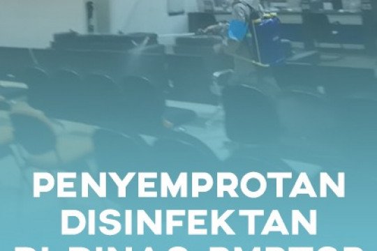 Penyemprotan Disinfektan di Mal Pelayanan Publik (MPP) DPMPTSP Kota Palembang
